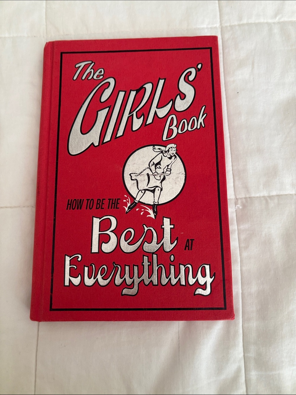 Scholastic Red Hardcover 'The Girls' Book' with Silver Graphics